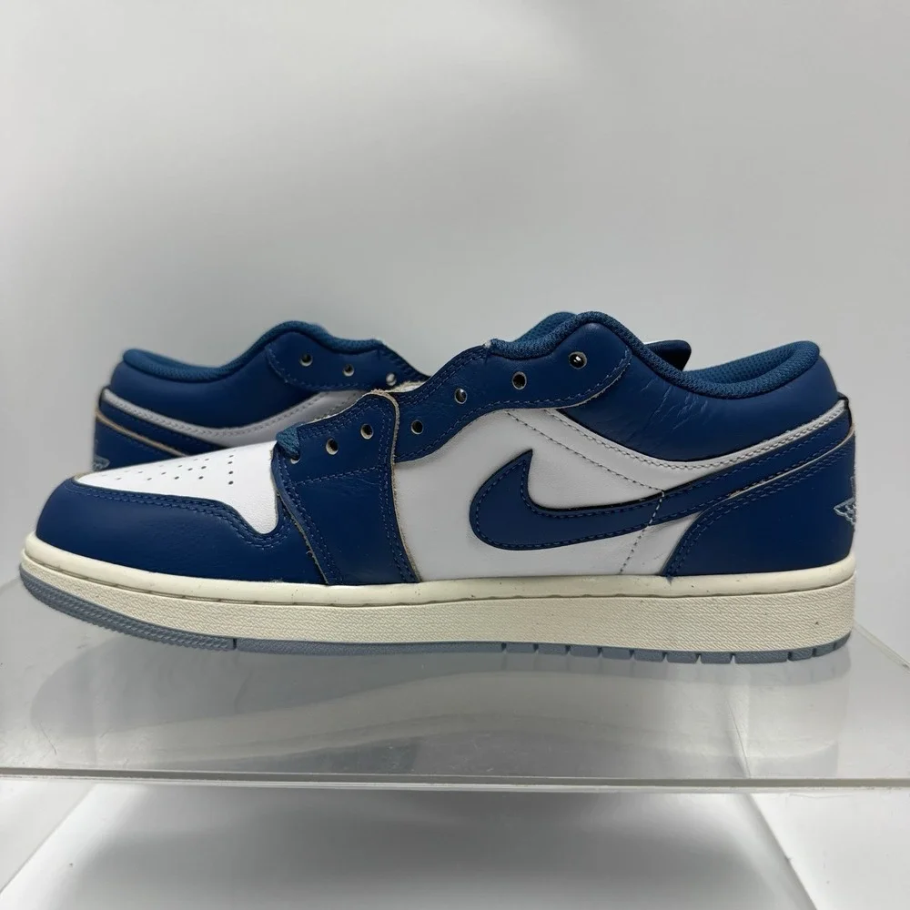 Brand New Nike Air Jordan 1 One Low SE White Blue Shoes FN5214-141 Men's Size 9